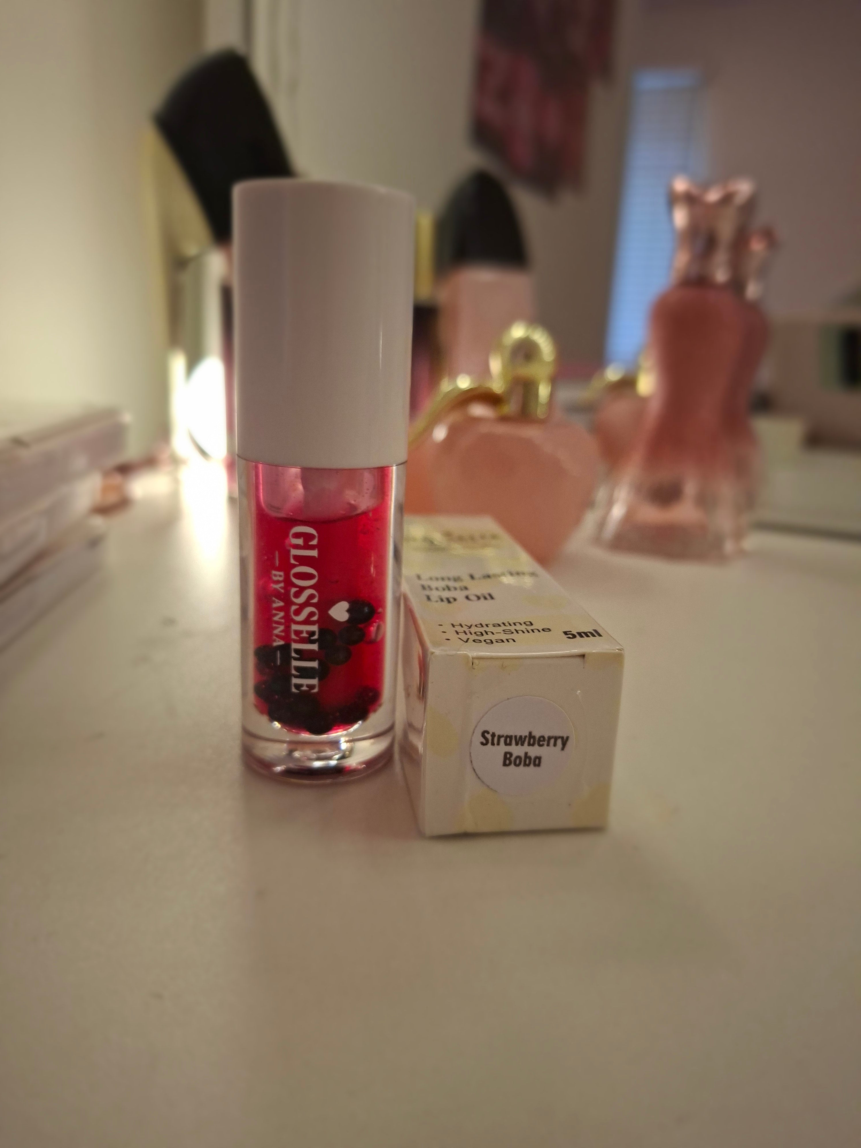 Boba Lip Oil-Strawberry Boba